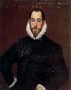 GRECO, El Portrait of a Gentleman from the Casa de Leiva oil